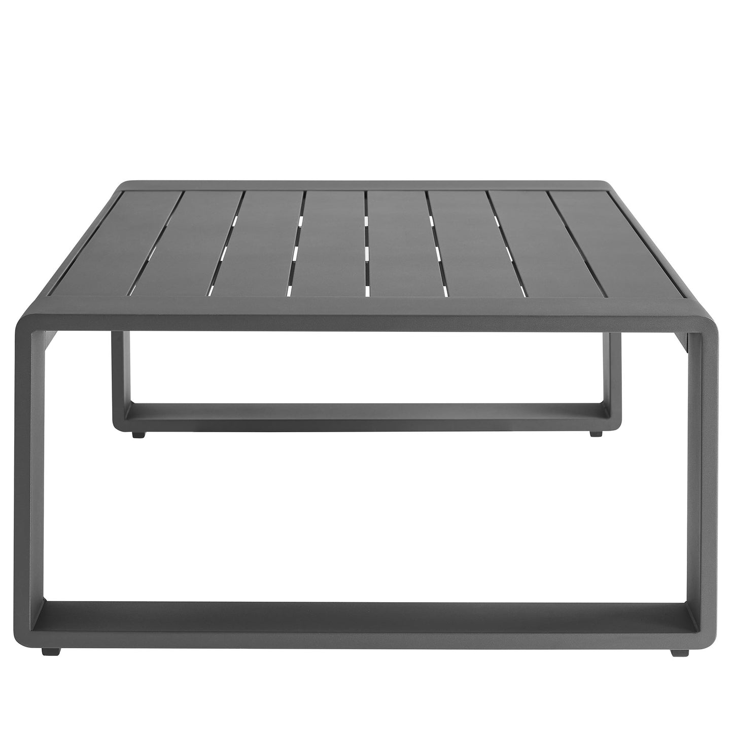 Modway - Lirienne Outdoor Patio Aluminum Coffee Table by Modway  Outdoor Furniture Bar and Dining Gray - EEI-7303-GRY