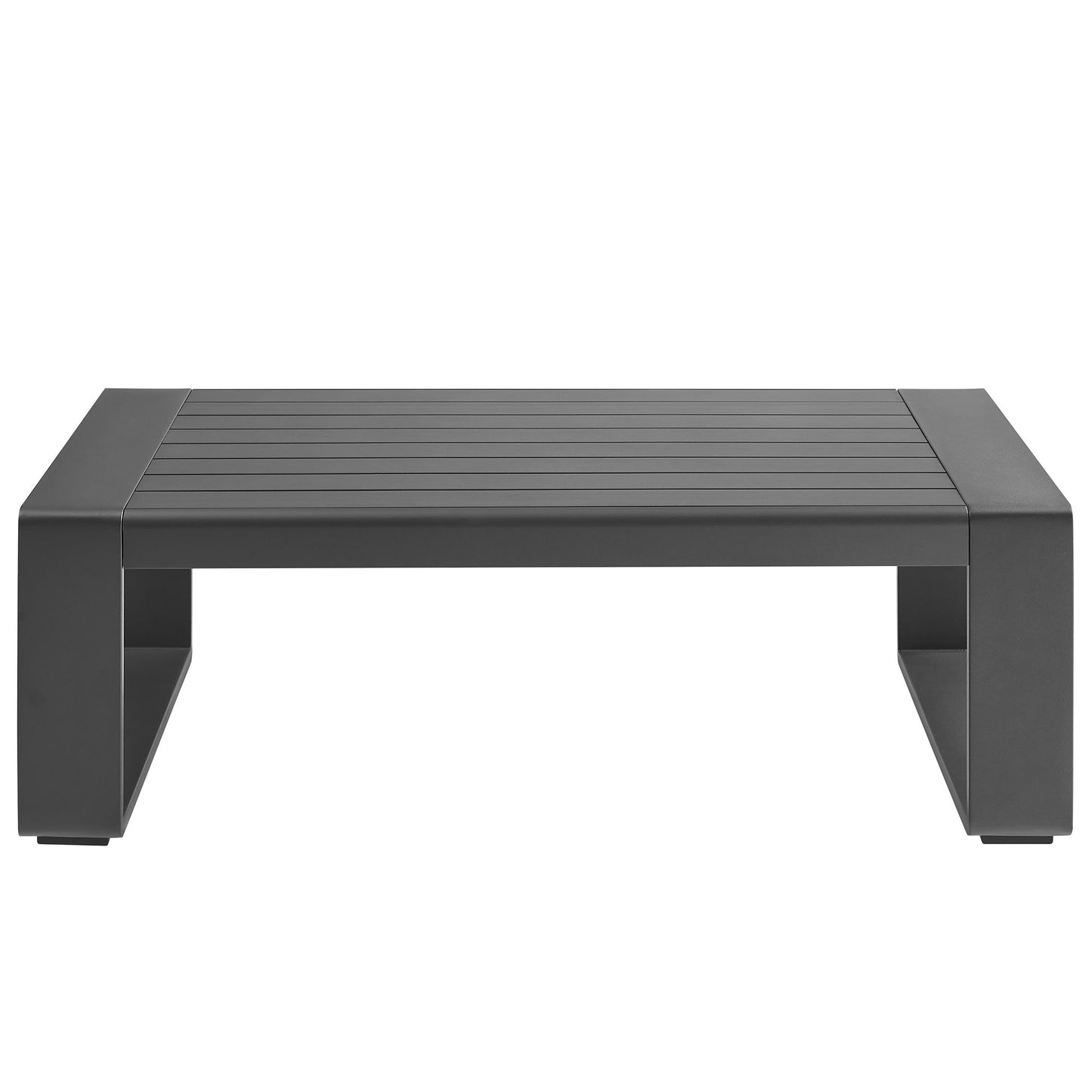 Modway - Lirienne Outdoor Patio Aluminum Coffee Table by Modway  Outdoor Furniture Bar and Dining Gray - EEI-7303-GRY