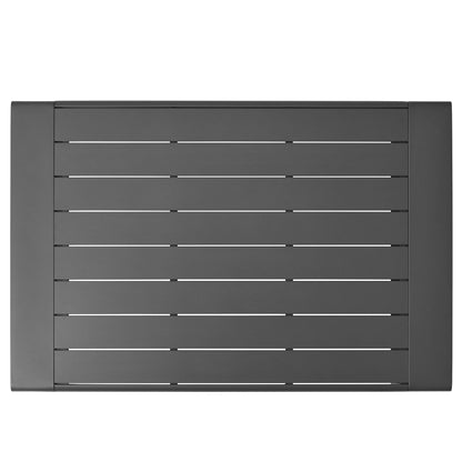 Modway - Lirienne Outdoor Patio Aluminum Coffee Table by Modway  Outdoor Furniture Bar and Dining Gray - EEI-7303-GRY