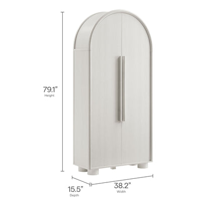 Modway - Bellamy Tall Arched Storage Cabinet by Modway  Living Room Decor Gray - EEI-7313-ASH
