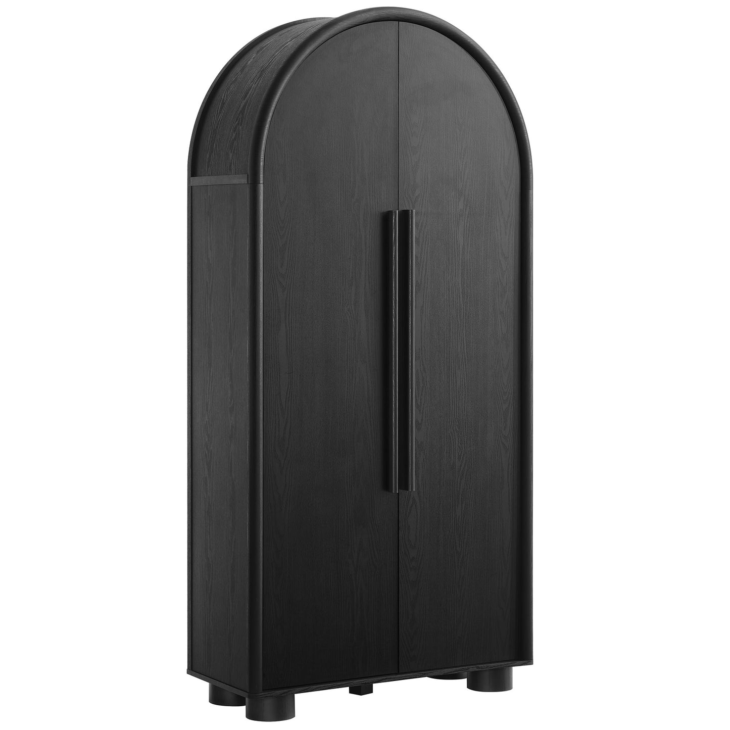 Modway - Bellamy Tall Arched Storage Cabinet by Modway  Living Room Decor Black - EEI-7313-BLK