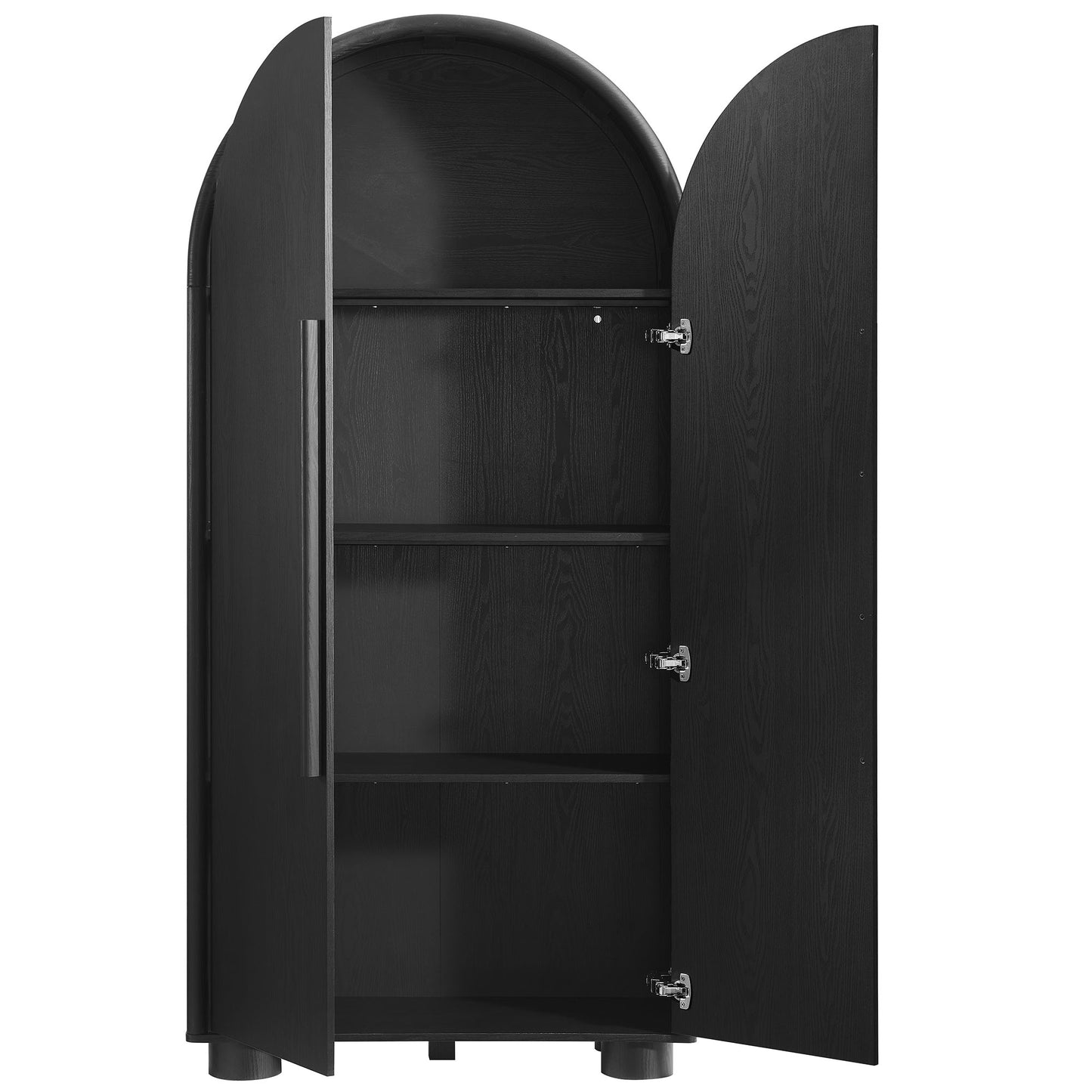 Modway - Bellamy Tall Arched Storage Cabinet by Modway  Living Room Decor Black - EEI-7313-BLK