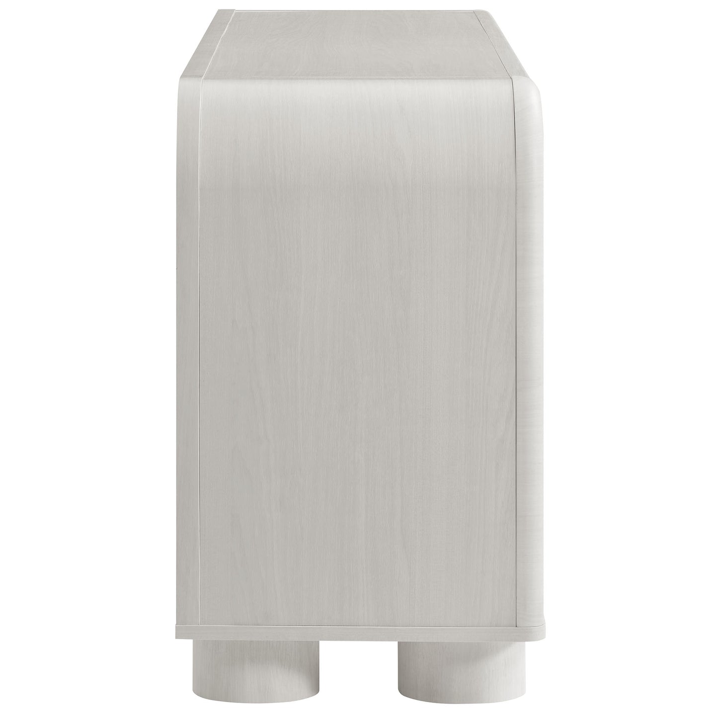 Modway - Bellamy Curved 4-Door Sideboard Cabinet by Modway  Living Room  Gray - EEI-7315-ASH