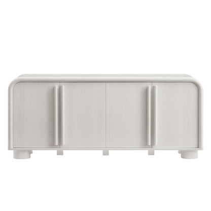 Modway - Bellamy Curved 4-Door Sideboard Cabinet by Modway  Living Room  Gray - EEI-7315-ASH