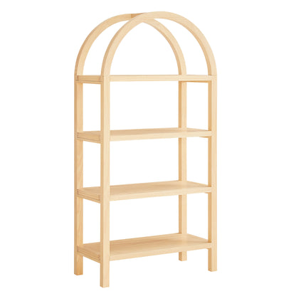 Modway - Vexley 60 Inch Arched Bookshelf by Modway Living Room Decor Natural - EEI-7317-NAT