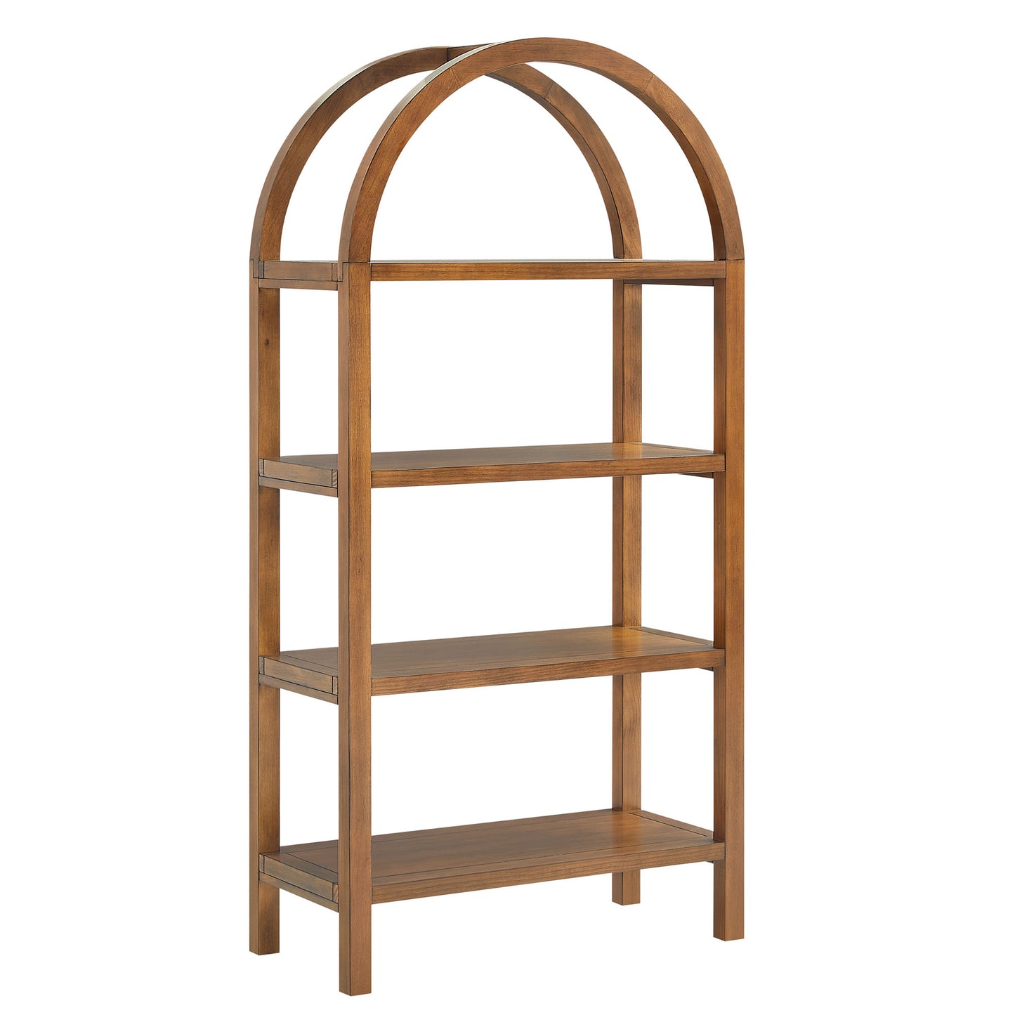 Modway - Vexley 60 Inch Arched Bookshelf by Modway Living Room Decor Walnut - EEI-7317-WAL