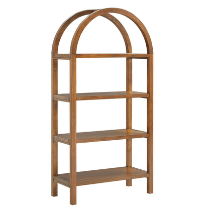 Modway - Vexley 60 Inch Arched Bookshelf by Modway Living Room Decor Walnut - EEI-7317-WAL