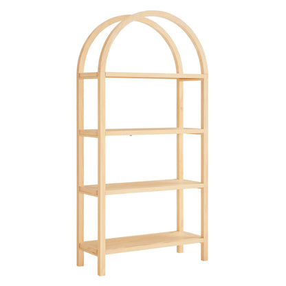 Modway - Vexley 72 Inch Large Arched Bookshelf by Modway Living Room Decor Natural - EEI-7318-NAT