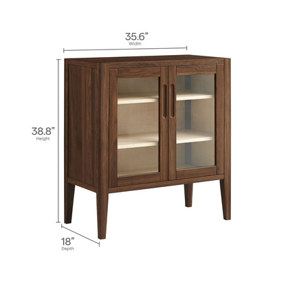 Modway - Nell 36" Accent Cabinet by Modway  Living Room Decor Brown - EEI-7321-WAL-ASH