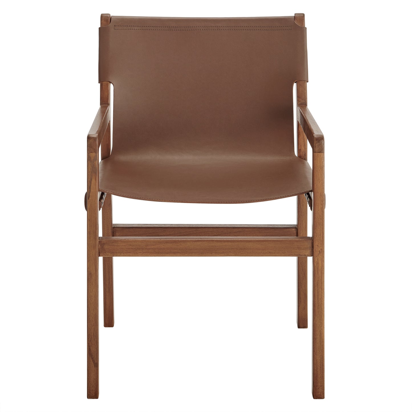 Modway - Sonora Leather Dining Chair by Modway Bar and Dining Dining Chairs Nutmeg Brown - EEI-7325-NUT