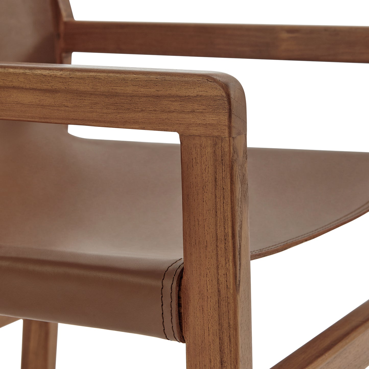 Modway - Sonora Leather Dining Chair by Modway Bar and Dining Dining Chairs Nutmeg Brown - EEI-7325-NUT