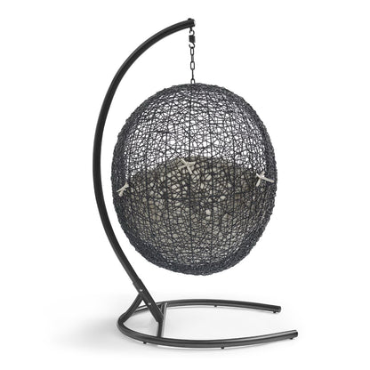 Modway - Encase Swing Outdoor Patio Lounge Chair by Modway  Outdoor Furniture Daybeds and Lounges Brown - EEI-739-BEI-SET