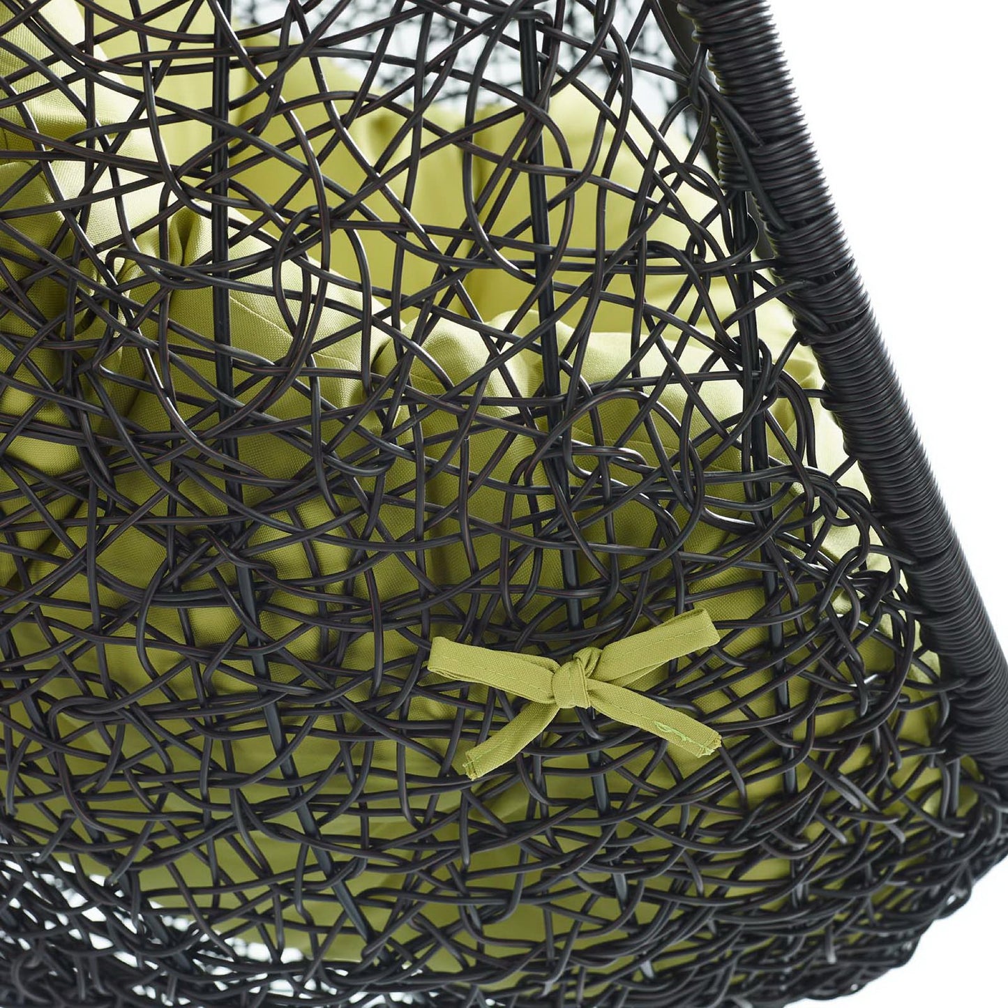 Modway - Encase Swing Outdoor Patio Lounge Chair by Modway  Outdoor Furniture Daybeds and Lounges Green - EEI-739-PER-SET