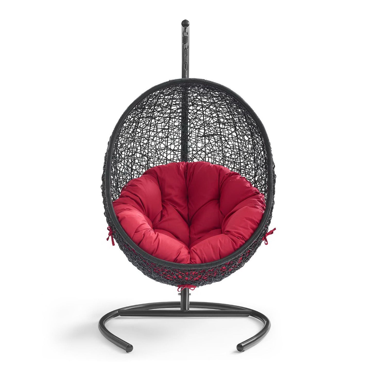 Modway - Encase Swing Outdoor Patio Lounge Chair by Modway  Outdoor Furniture Daybeds and Lounges Red - EEI-739-RED-SET