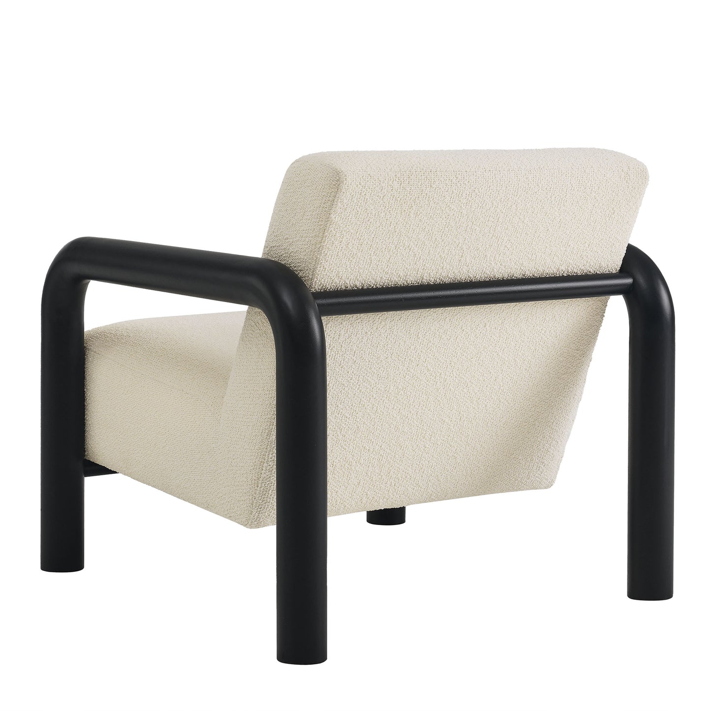 Modway - Sereno Boucle Accent Chair by Modway Living Room Sofas and Armchairs Cream Black - EEI-7391-CRE-BLK