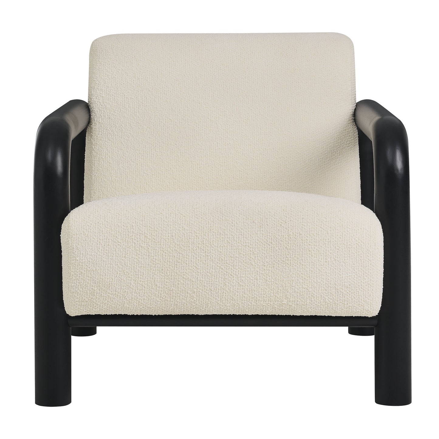 Modway - Sereno Boucle Accent Chair by Modway Living Room Sofas and Armchairs Cream Black - EEI-7391-CRE-BLK