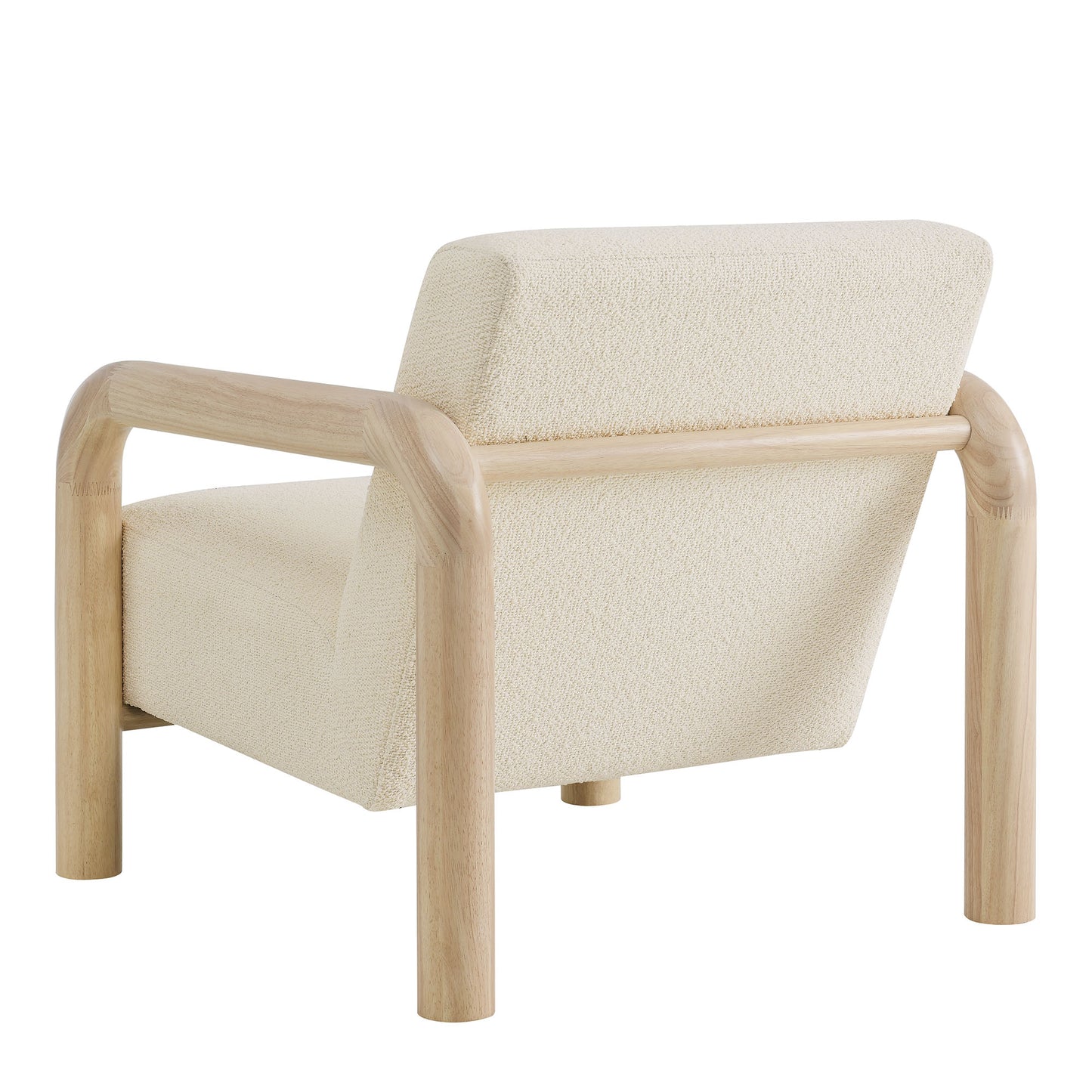 Modway - Sereno Boucle Accent Chair by Modway Living Room Sofas and Armchairs Cream Oak - EEI-7391-CRE-OAK