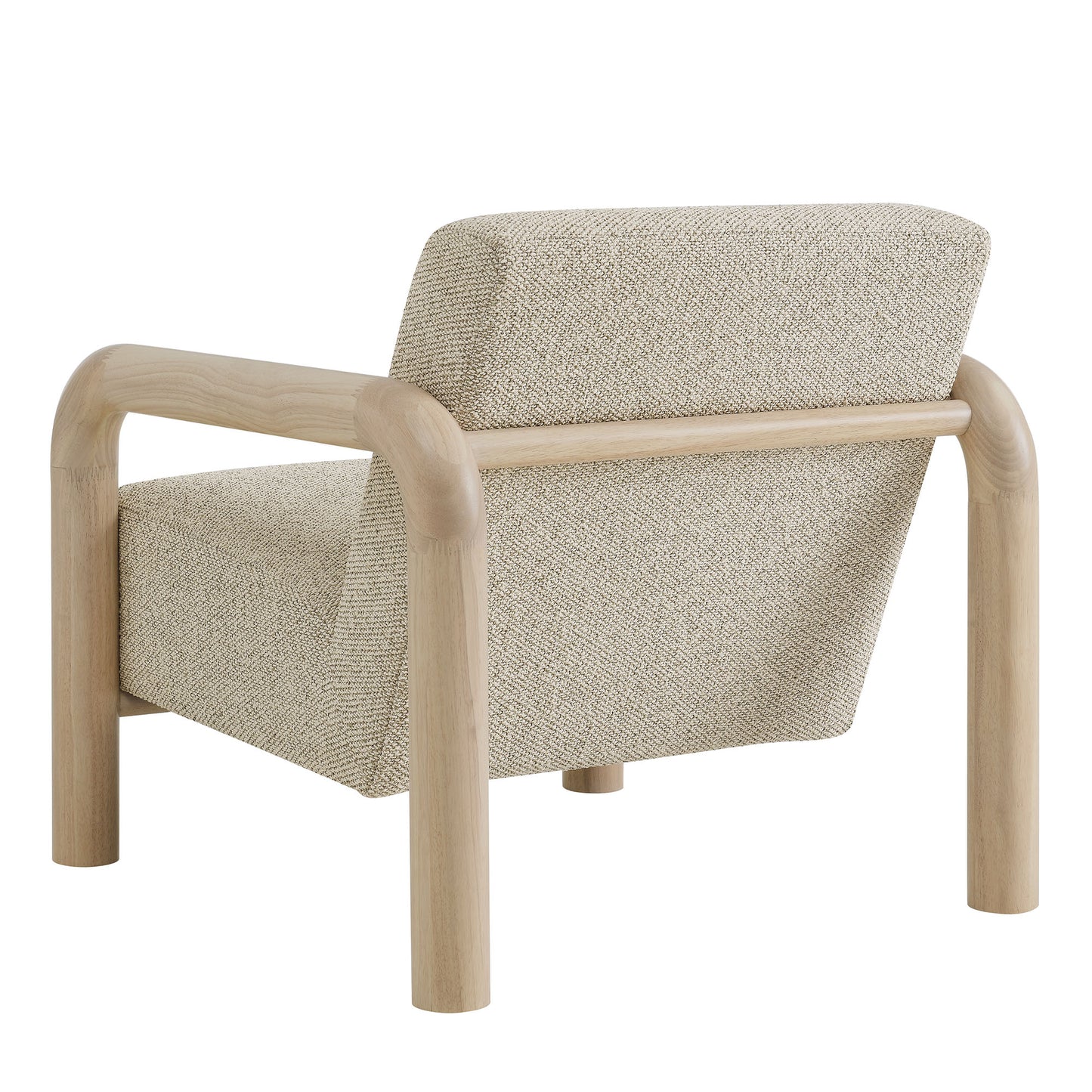 Modway - Sereno Boucle Accent Chair by Modway Living Room Sofas and Armchairs Marble Oak - EEI-7391-MRB-OAK
