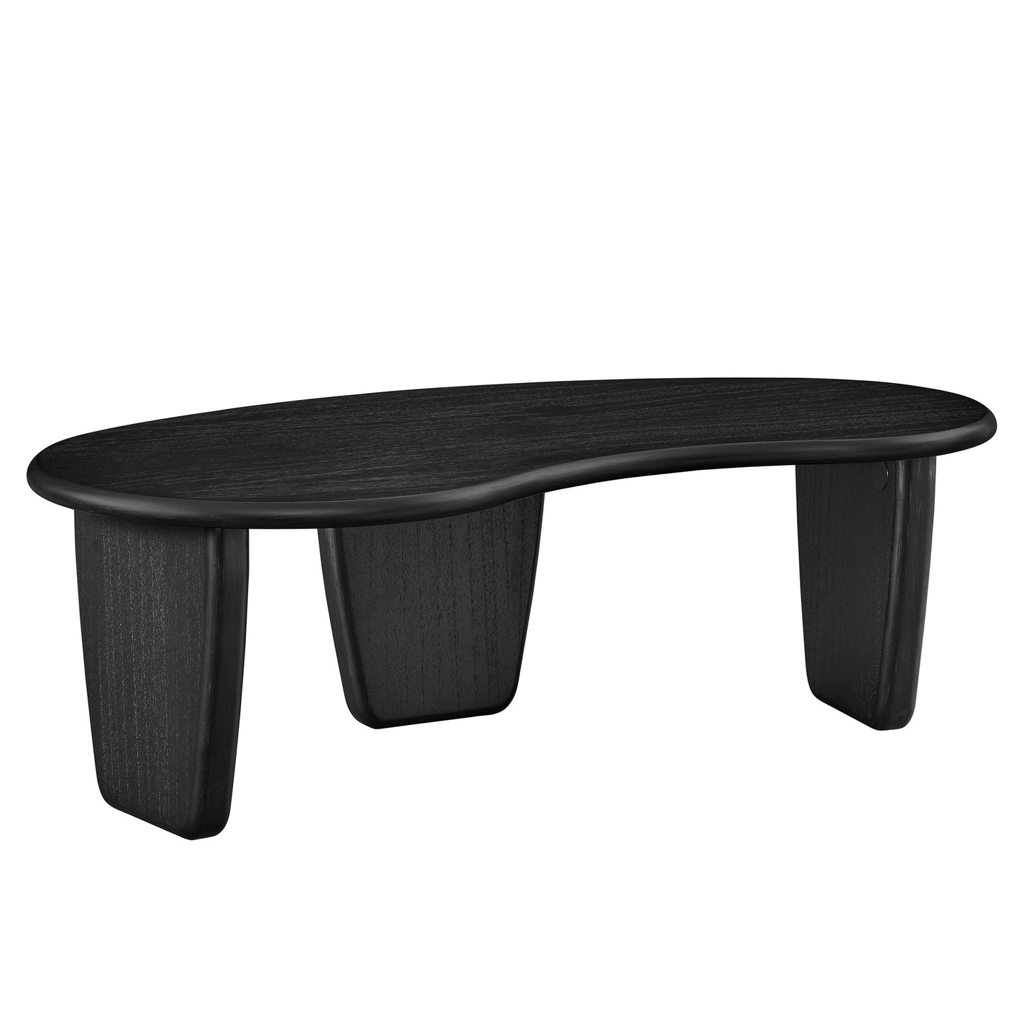 Modway - Vetra Kidney-Shaped Free Coffee Table by Modway Living Room Tables Black - EEI-7437-BLK