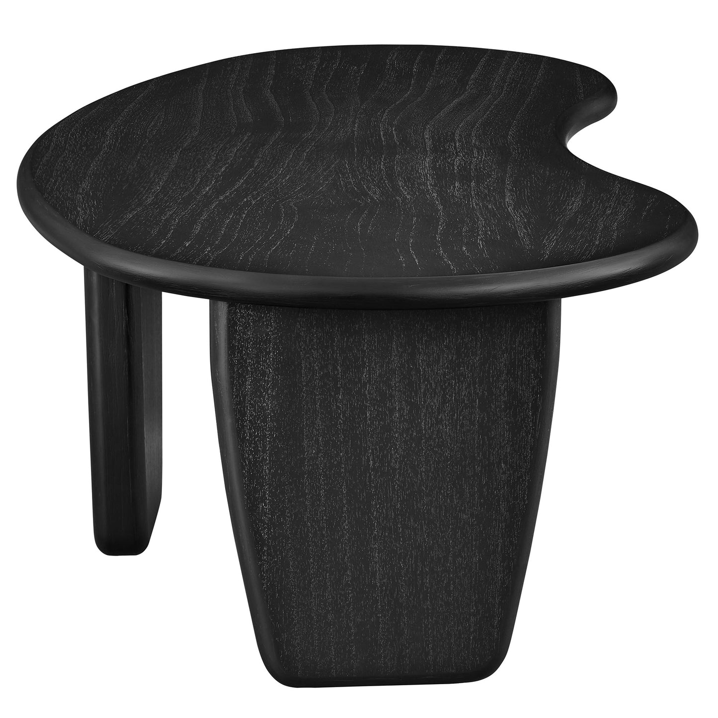 Modway - Vetra Kidney-Shaped Free Coffee Table by Modway Living Room Tables Black - EEI-7437-BLK