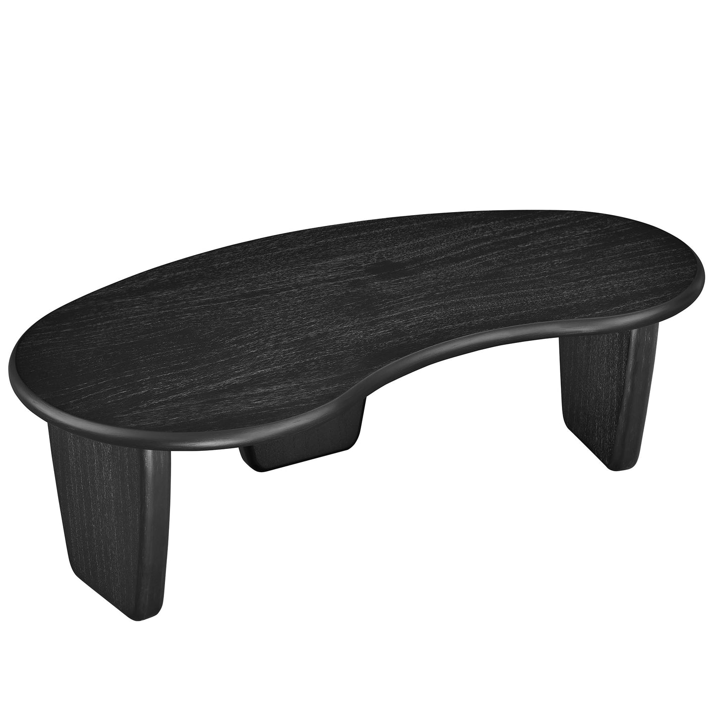 Modway - Vetra Kidney-Shaped Free Coffee Table by Modway Living Room Tables Black - EEI-7437-BLK
