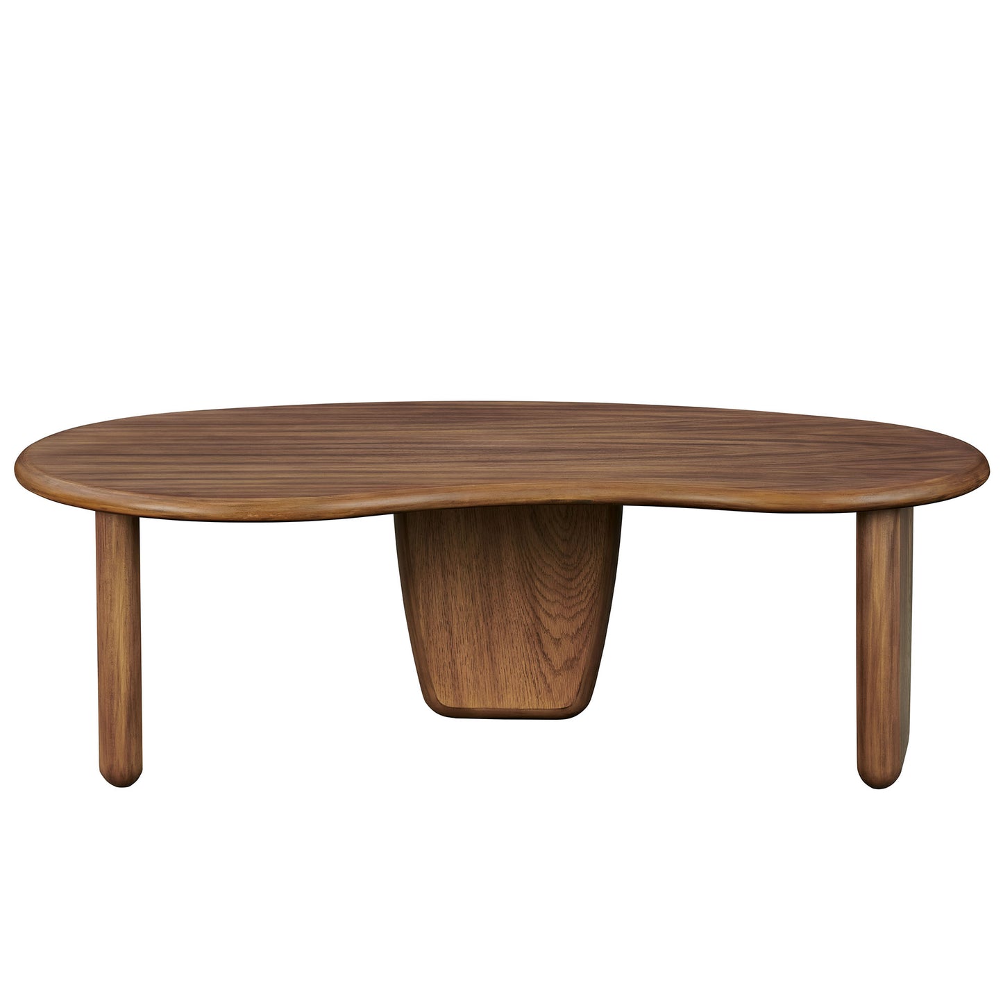 Modway - Vetra Kidney-Shaped Free Coffee Table by Modway Living Room Tables Walnut - EEI-7437-WAL