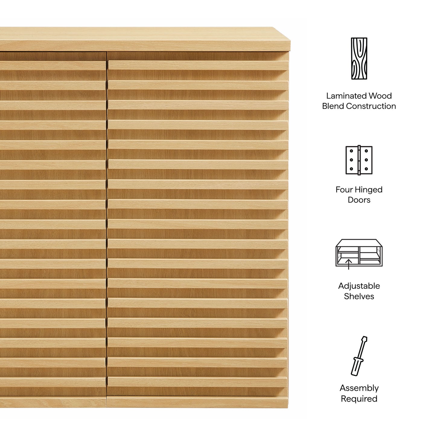 Modway - Render Wall Mounted Bathroom Cabinet by Modway Bathroom Vanities Oak - EEI-7438-OAK