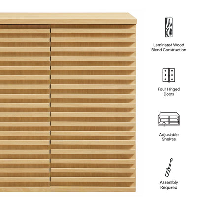 Modway - Render Wall Mounted Bathroom Cabinet by Modway Bathroom Vanities Oak - EEI-7438-OAK