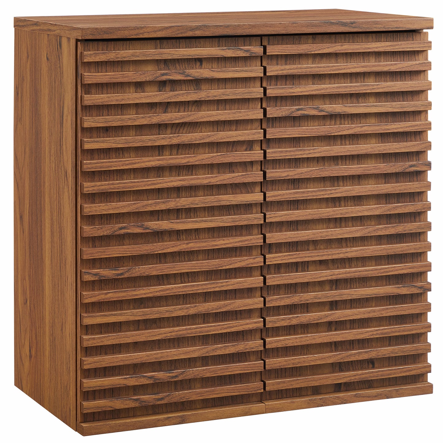 Modway - Render Wall Mounted Bathroom Cabinet by Modway Bathroom Vanities Walnut - EEI-7438-WAL