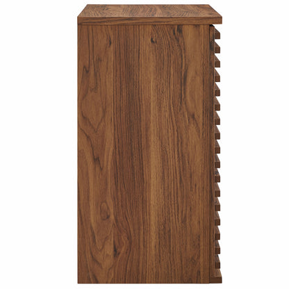 Modway - Render Wall Mounted Bathroom Cabinet by Modway Bathroom Vanities Walnut - EEI-7438-WAL