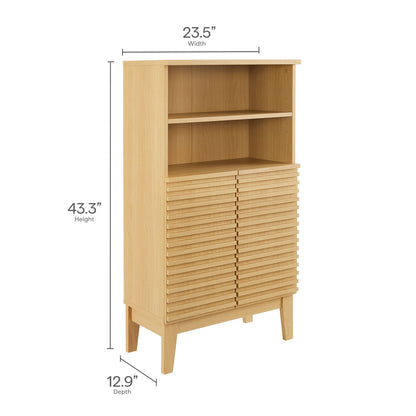 Modway - Render Freestanding Bathroom Storage Cabinet by Modway Bathroom Vanities Oak - EEI-7439-OAK