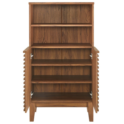 Modway - Render Freestanding Bathroom Storage Cabinet by Modway Bathroom Vanities Walnut - EEI-7439-WAL