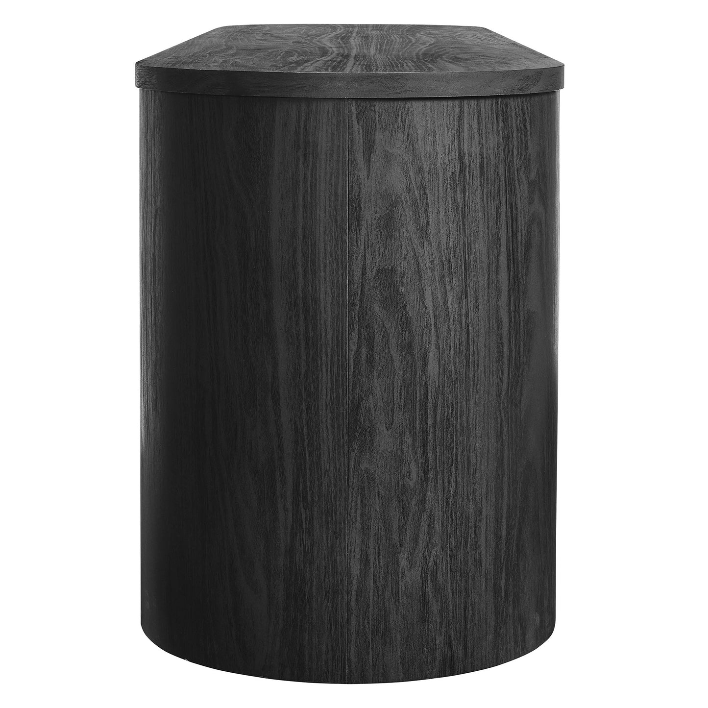 Modway - Duval 71 Inch Oval TV Cabinet by Modway Living Room Decor Black - EEI-7440-BLK