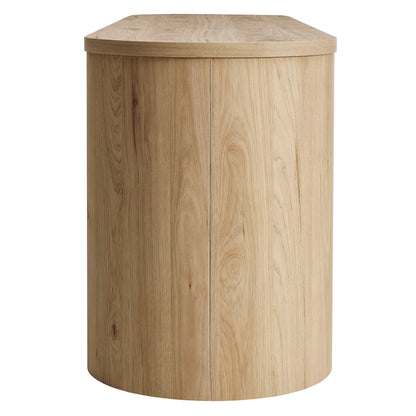 Modway - Duval 71 Inch Oval TV Cabinet by Modway Living Room Decor Light Oak - EEI-7440-LOA