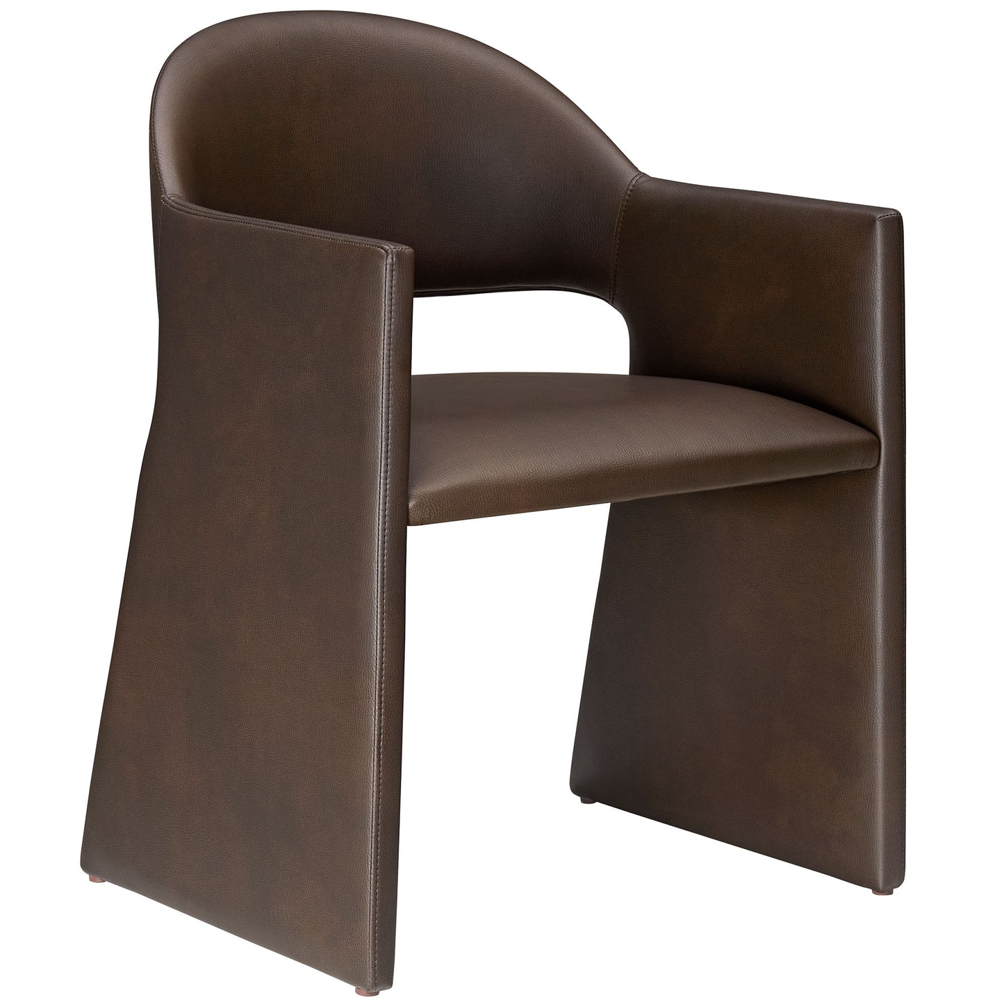Modway - Talia Vegan Leather Dining Armchair by Modway Bar and Dining Dining Chairs Espresso - EEI-7442-ESP