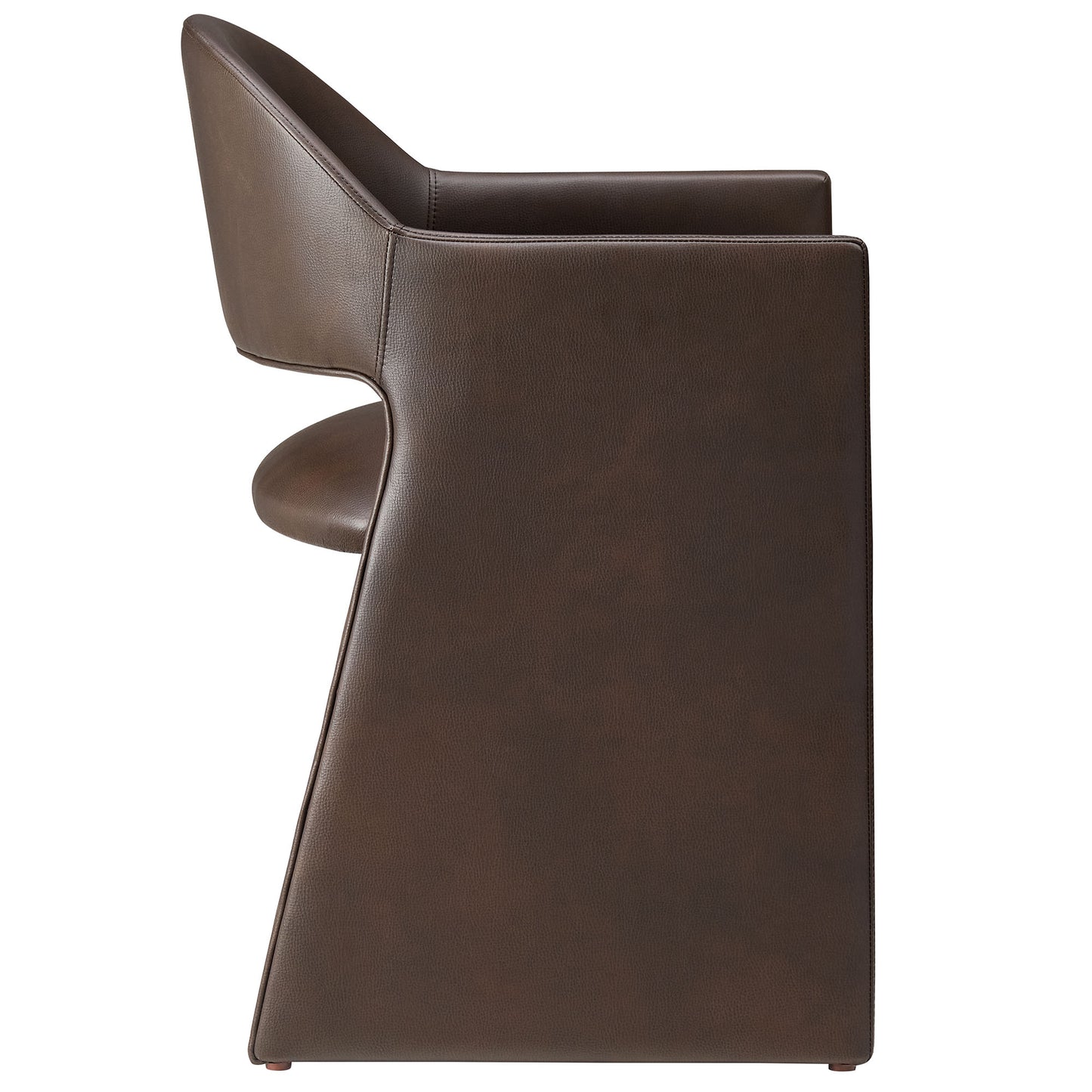 Modway - Talia Vegan Leather Dining Armchair by Modway Bar and Dining Dining Chairs Espresso - EEI-7442-ESP