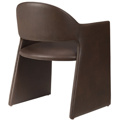 Modway - Talia Vegan Leather Dining Armchair by Modway Bar and Dining Dining Chairs Espresso - EEI-7442-ESP