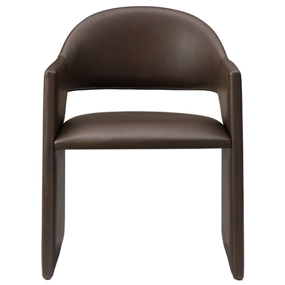 Modway - Talia Vegan Leather Dining Armchair by Modway Bar and Dining Dining Chairs Espresso - EEI-7442-ESP
