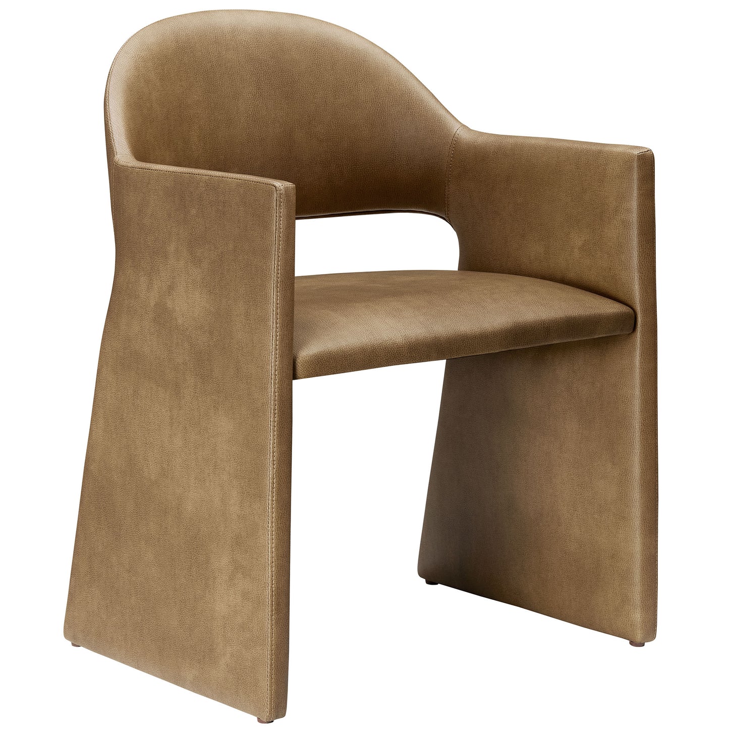 Modway - Talia Vegan Leather Dining Armchair by Modway Bar and Dining Dining Chairs Toast - EEI-7442-TST