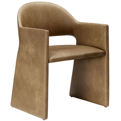 Modway - Talia Vegan Leather Dining Armchair by Modway Bar and Dining Dining Chairs Toast - EEI-7442-TST