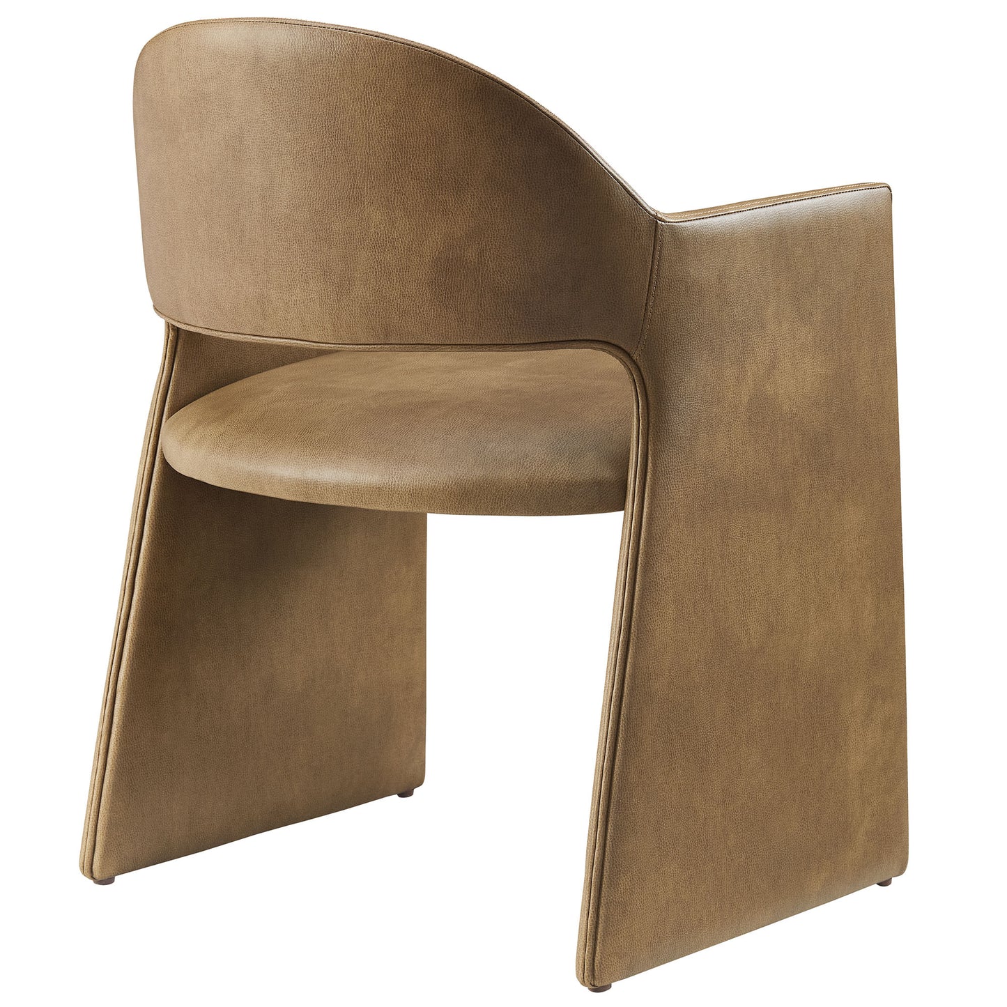 Modway - Talia Vegan Leather Dining Armchair by Modway Bar and Dining Dining Chairs Toast - EEI-7442-TST