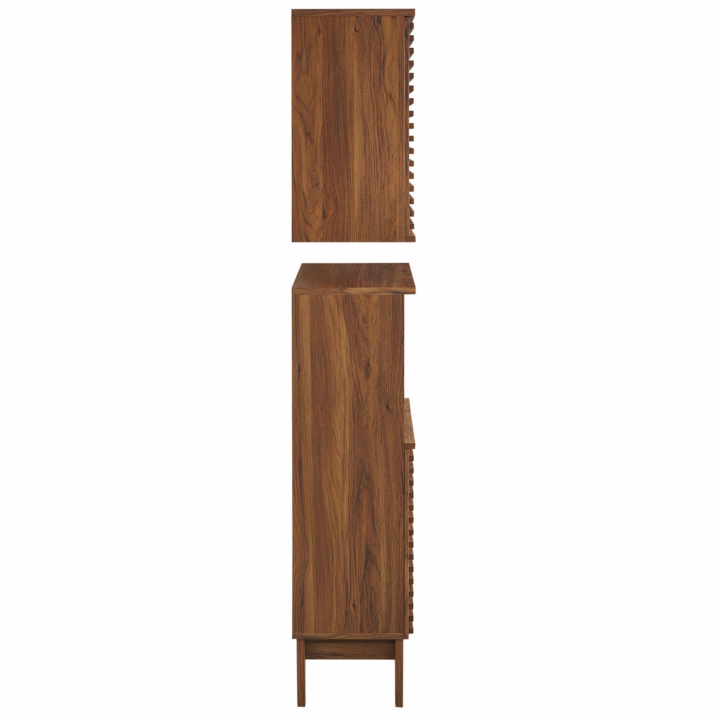 Modway - Render Bathroom Cabinet Set by Modway Bathroom Vanities Walnut - EEI-7446-WAL