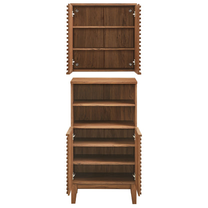 Modway - Render Bathroom Cabinet Set by Modway Bathroom Vanities Walnut - EEI-7446-WAL
