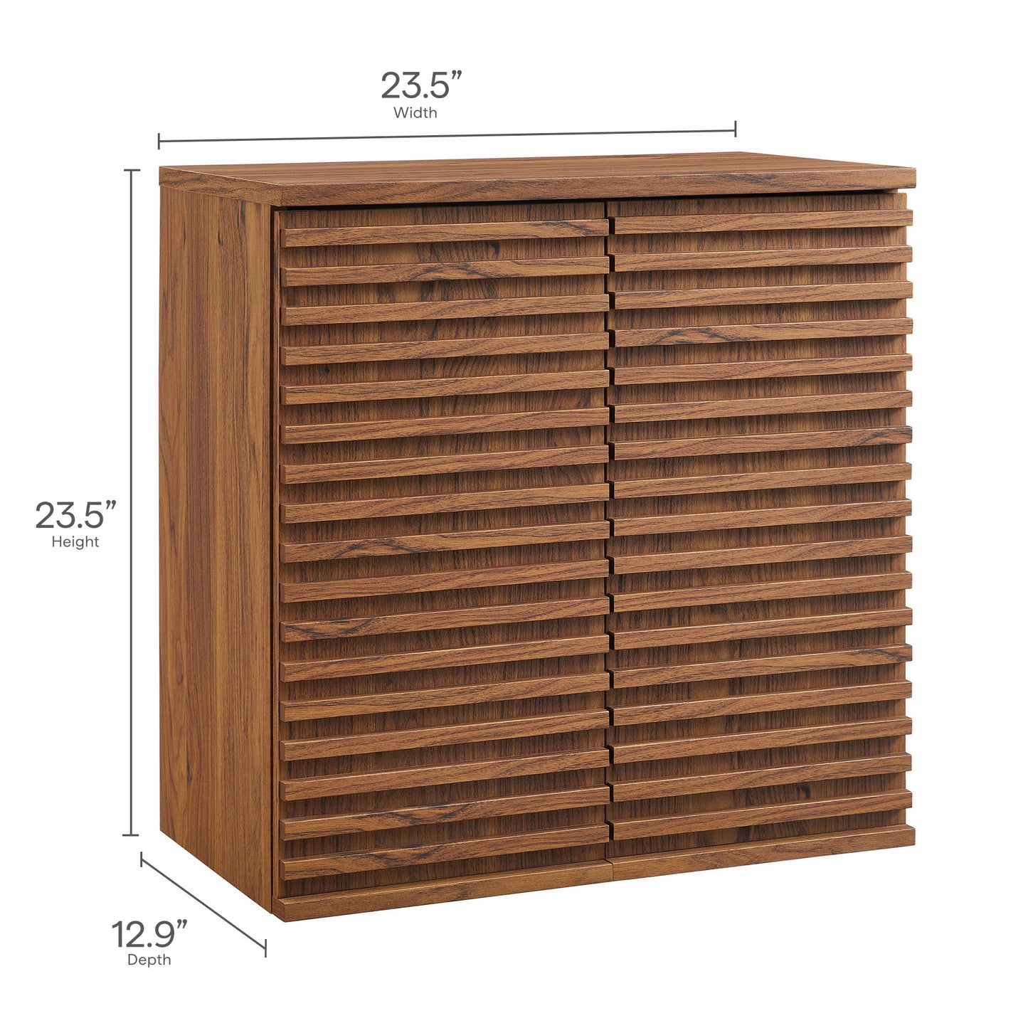 Modway - Render Bathroom Cabinet Set by Modway Bathroom Vanities Walnut - EEI-7446-WAL