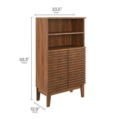 Modway - Render Bathroom Cabinet Set by Modway Bathroom Vanities Walnut - EEI-7446-WAL