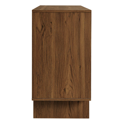 Modway - Owen 59 Inch 4 Door Geometric Sideboard by Modway Living Room  Walnut - EEI-7448-WAL