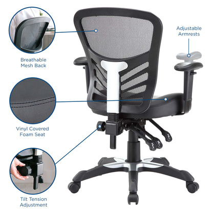 Modway - Articulate Vinyl Office Chair by Modway  Office Furniture Office Chairs Black - EEI-755-BLK