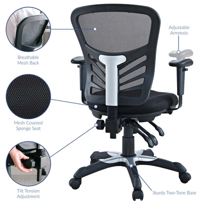 Modway - Articulate Mesh Office Chair by Modway  Office Furniture Office Chairs Black - EEI-757-BLK