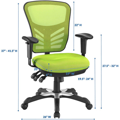 Modway Outlet Articulate Mesh Office Chair by Modway  Office Furniture Furniture Green - EEI-757-GRN