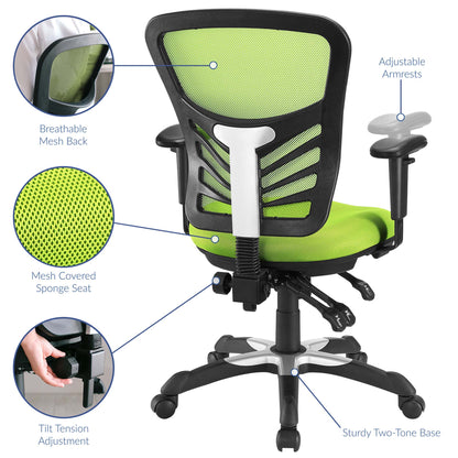 Modway Outlet Articulate Mesh Office Chair by Modway  Office Furniture Furniture Green - EEI-757-GRN